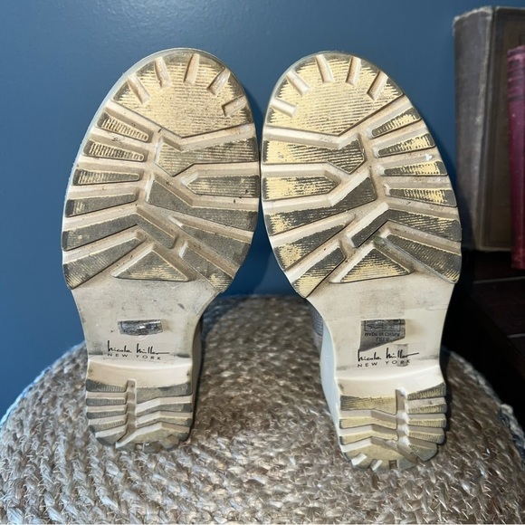 Nicole Miller Lele Lug Platform Wedge Boots - Picture 7 of 7